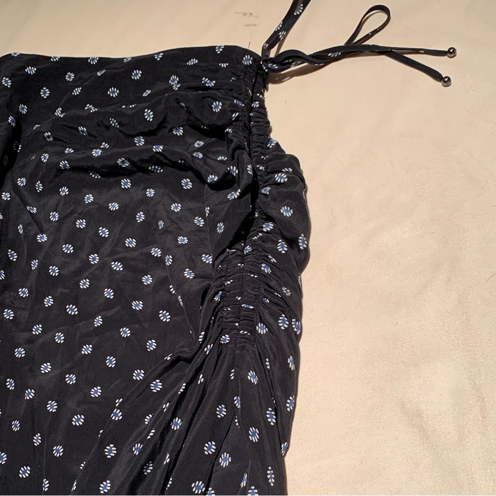 Veronica Beard Patterned, Side Runched, Midi Skir… - image 2